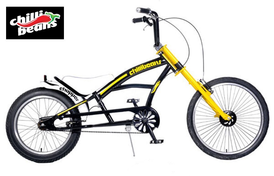 Bicicleta CHILLI BEANS Chilli Chopper Amarela/Preta