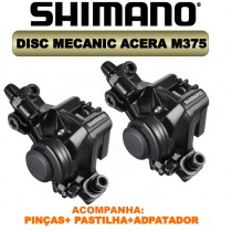 Par de Pinças Freio a disco Mecanico Shimano M375 Acera
